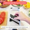 imageFullstar Handheld Mandoline Slicer for Kitchen  4 Thickness Settings Vegetable Food Onion Slicer Julienne Blade Stainless Steel Guard Easy to Use Veggie Slicer and Fruit Cutter 2in1 WhiteWhite