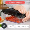 imageFullstar The Original Pro Chopper  Vegetable Chopper and Spiralizer Food Chopper with Container Fruit Slicer Kitchen Gadgets amp Accessories Home Essentials 4 in 1 Stainless SteelBlack