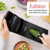 imageFullstar The Original Pro Chopper  Vegetable Chopper and Spiralizer Food Chopper with Container Fruit Slicer Kitchen Gadgets amp Accessories Home Essentials 4 in 1 Stainless SteelSS Black