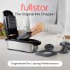 imageFullstar The Original Pro Chopper  Vegetable Chopper and Spiralizer Food Chopper with Container Fruit Slicer Kitchen Gadgets amp Accessories Home Essentials 4 in 1 Stainless SteelSS Black