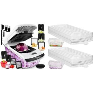 imagefullstar Bundle Chopper And 2 Piece Silicone Lids
