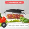 imageFullstar All in One Vegetable Chopper and Mandoline Slicer  Food Chopper with Container and Julienne Slicer Fruit Slicer Veggie Cutter Kitchen Gadgets amp Gift for Mom 8 in 1 Stainless SteelClear