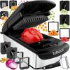 imageFullstar All in One Vegetable Chopper and Mandoline Slicer  Food Chopper with Container and Julienne Slicer Fruit Slicer Veggie Cutter Kitchen Gadgets amp Gift for Mom 8 in 1 Stainless SteelStainless Steel