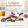 imageFullstar All in One Vegetable Chopper and Mandoline Slicer  Food Chopper with Container and Julienne Slicer Fruit Slicer Veggie Cutter Kitchen Gadgets amp Gift for Mom 8 in 1 Stainless SteelWhite