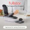 imageFullstar All in One Vegetable Chopper and Mandoline Slicer  Food Chopper with Container and Julienne Slicer Fruit Slicer Veggie Cutter Kitchen Gadgets amp Gift for Mom 8 in 1 Stainless SteelBlack