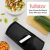 imageFullstar All in One Vegetable Chopper and Mandoline Slicer  Food Chopper with Container and Julienne Slicer Fruit Slicer Veggie Cutter Kitchen Gadgets amp Gift for Mom 8 in 1 Stainless SteelBlack