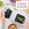 imageFullstar All in One Vegetable Chopper and Mandoline Slicer  Food Chopper with Container and Julienne Slicer Fruit Slicer Veggie Cutter Kitchen Gadgets amp Gift for Mom 8 in 1 Stainless SteelWhite
