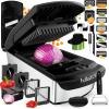 imageFullstar All in One Vegetable Chopper and Mandoline Slicer  Food Chopper with Container and Julienne Slicer Fruit Slicer Veggie Cutter Kitchen Gadgets amp Gift for Mom 8 in 1 Stainless SteelStainless Steel