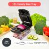 imageFullstar All in One Vegetable Chopper and Mandoline Slicer  Food Chopper with Container and Julienne Slicer Fruit Slicer Veggie Cutter Kitchen Gadgets amp Gift for Mom 8 in 1 Stainless SteelBlack