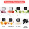 imageFullstar All in One Vegetable Chopper and Mandoline Slicer  Food Chopper with Container and Julienne Slicer Fruit Slicer Veggie Cutter Kitchen Gadgets amp Gift for Mom 8 in 1 Stainless SteelBlack
