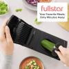 imageFullstar All in One Vegetable Chopper and Mandoline Slicer  Food Chopper with Container and Julienne Slicer Fruit Slicer Veggie Cutter Kitchen Gadgets amp Gift for Mom 8 in 1 Stainless SteelStainless Steel