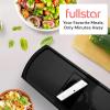 imageFullstar All in One Vegetable Chopper and Mandoline Slicer  Food Chopper with Container and Julienne Slicer Fruit Slicer Veggie Cutter Kitchen Gadgets amp Gift for Mom 8 in 1 Stainless SteelBlack