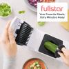 imageFullstar All in One Vegetable Chopper and Mandoline Slicer  Food Chopper with Container and Julienne Slicer Fruit Slicer Veggie Cutter Kitchen Gadgets amp Gift for Mom 8 in 1 Stainless SteelWhite