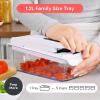 imageFullstar All in One Vegetable Chopper and Mandoline Slicer  Food Chopper with Container and Julienne Slicer Fruit Slicer Veggie Cutter Kitchen Gadgets amp Gift for Mom 8 in 1 Stainless SteelSilver