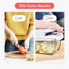 imageFullstar All in One Vegetable Chopper and Mandoline Slicer  Food Chopper with Container and Julienne Slicer Fruit Slicer Veggie Cutter Kitchen Gadgets amp Gift for Mom 8 in 1 Stainless SteelWhite