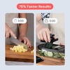 image:imageFullstar Essential Mandoline Slicer for Kitchen  SpaceSaving 4in1 Fruit Cutter Cucumber Slicer Julienne Peeler Cheese GraterBlack
