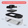 image:imageFullstar Essential Mandoline Slicer for Kitchen  SpaceSaving 4in1 Fruit Cutter Cucumber Slicer Julienne Peeler Cheese GraterBlack