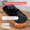 image:imageFullstar Essential Mandoline Slicer for Kitchen  SpaceSaving 4in1 Fruit Cutter Cucumber Slicer Julienne Peeler Cheese GraterBlack