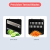 image:imageFullstar Essential Mandoline Slicer for Kitchen  SpaceSaving 4in1 Fruit Cutter Cucumber Slicer Julienne Peeler Cheese GraterBlack