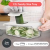 image:imageFullstar Mandoline Slicer for Kitchen Fruit Cutter Cheese Grater Cucumber Slicer Veggie Spiralizer Food Cutter amp Kitchen Gadgets amp Gifts with Safety Glove 11 in 1 White