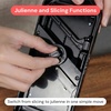 image:imageFullstar 2in1 Handheld Mandoline Slicer for Kitchen  4 Thickness Settings Vegetable Food Onion Slicer Sharp Julienne Blade Stainless Steel Guard Easy to Use Veggie Slicer amp Fruit Cutter BlackSS Black