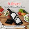 image:imageFullstar 2in1 Handheld Mandoline Slicer for Kitchen  4 Thickness Settings Vegetable Food Onion Slicer Sharp Julienne Blade Stainless Steel Guard Easy to Use Veggie Slicer amp Fruit Cutter BlackSS Black