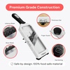 image:imageFullstar 2in1 Handheld Mandoline Slicer for Kitchen  4 Thickness Settings Vegetable Food Onion Slicer Sharp Julienne Blade Stainless Steel Guard Easy to Use Veggie Slicer amp Fruit Cutter BlackWhite