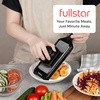 image:imageFullstar 2in1 Handheld Mandoline Slicer for Kitchen  4 Thickness Settings Vegetable Food Onion Slicer Sharp Julienne Blade Stainless Steel Guard Easy to Use Veggie Slicer amp Fruit Cutter BlackSS Black