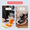 image:imageFullstar 2in1 Handheld Mandoline Slicer for Kitchen  4 Thickness Settings Vegetable Food Onion Slicer Sharp Julienne Blade Stainless Steel Guard Easy to Use Veggie Slicer amp Fruit Cutter BlackSS Black