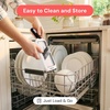 image:imageFullstar 2in1 Handheld Mandoline Slicer for Kitchen  4 Thickness Settings Vegetable Food Onion Slicer Sharp Julienne Blade Stainless Steel Guard Easy to Use Veggie Slicer amp Fruit Cutter BlackWhite