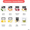 image:imageFullstar Mandoline Slicer for Kitchen Fruit Cutter Cheese Grater Cucumber Slicer Julienne Peeler Food Cutter amp Kitchen Gadgets amp Gifts with Safety Glove 9 in 1 WhiteWhite