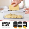 image:imageFullstar Mandoline Slicer for Kitchen Fruit Cutter Cheese Grater Cucumber Slicer Julienne Peeler Food Cutter amp Kitchen Gadgets amp Gifts with Safety Glove 9 in 1 WhiteWhiteBlack