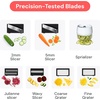 image:imageFullstar Mandoline Slicer for Kitchen Fruit Cutter Cheese Grater Cucumber Slicer Julienne Peeler Food Cutter amp Kitchen Gadgets amp Gifts with Safety Glove 9 in 1 WhiteWhite