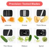 image:imageFullstar Mandoline Slicer for Kitchen Fruit Cutter Cheese Grater Cucumber Slicer Julienne Peeler Food Cutter amp Kitchen Gadgets amp Gifts with Safety Glove 9 in 1 WhiteWhite