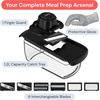 image:imageFullstar Mandoline Slicer for Kitchen Fruit Cutter Cheese Grater Cucumber Slicer Julienne Peeler Food Cutter amp Kitchen Gadgets amp Gifts with Safety Glove 9 in 1 WhiteBlack