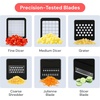 image:imageFullstar Core Vegetable Chopper  Chop and Slice Lid  Food Chopper with Container Veggie Chopper Fruit Slicer Onion Dicer  Meal Prep Essential  Kitchen Gadgets and Gifts 9in1 WhiteBlackWhiteBlack