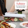 image:imageFullstar Core Vegetable Chopper  Chop and Slice Lid  Food Chopper with Container Veggie Chopper Fruit Slicer Onion Dicer  Meal Prep Essential  Kitchen Gadgets and Gifts 9in1 WhiteBlackWhiteBlack