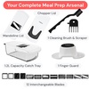 image:imageFullstar Core Vegetable Chopper  Chop and Slice Lid  Food Chopper with Container Veggie Chopper Fruit Slicer Onion Dicer  Meal Prep Essential  Kitchen Gadgets and Gifts 9in1 WhiteBlackWhite