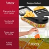 image:imageFullstar Core Vegetable Chopper  Chop and Slice Lid  Food Chopper with Container Veggie Chopper Fruit Slicer Onion Dicer  Meal Prep Essential  Kitchen Gadgets and Gifts 9in1 WhiteBlackWhiteBlack