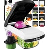 image:imageFullstar Core Vegetable Chopper  Chop and Slice Lid  Food Chopper with Container Veggie Chopper Fruit Slicer Onion Dicer  Meal Prep Essential  Kitchen Gadgets and Gifts 9in1 WhiteBlackWhiteBlack