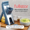 image:imageFullstar Safer Mandoline Slicer for Kitchen Adjustable Veggie amp Food SlicerBlue