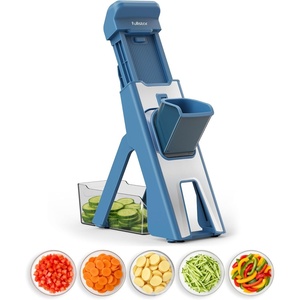 image:imageFullstar Safer Mandoline Slicer for Kitchen Adjustable Veggie amp Food SlicerBlue